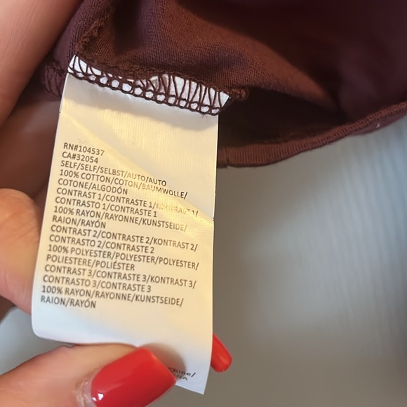 Tiny lace burgundy blouse from Anthropologie - Picture 4 of 4